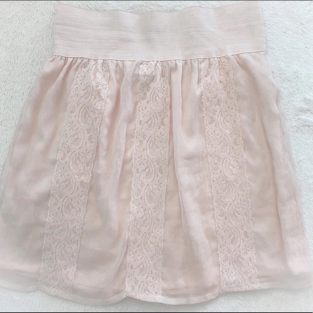 Pink Lace Spring Skirt size small